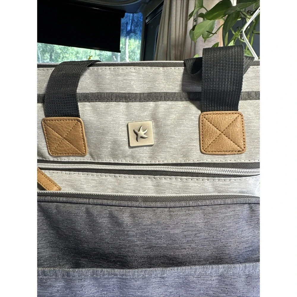 BannaFish Diaper Bag Backpack Tote Gray Convertible Baby Changing